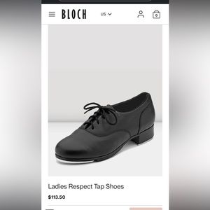 Bloch black womens tap shoes